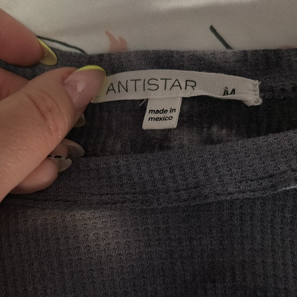 Antistar Cropped Tie Dye Thermal Shirt - Medium - Picture 4 of 5